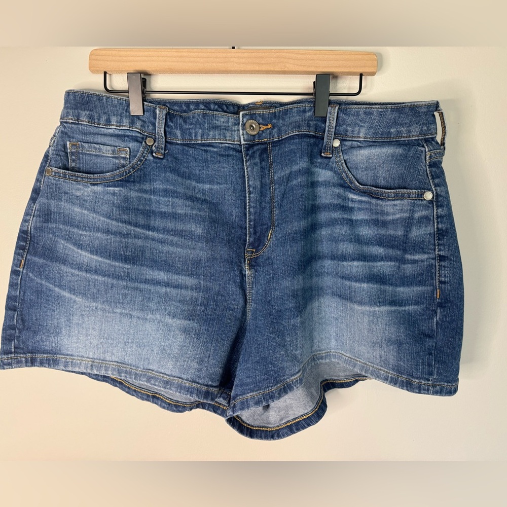 torrid Washed Blue Denim Jean Shorts